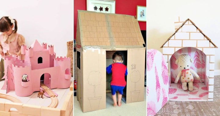 60 ideas únicas de casas de cartón para niños, mascotas y muñecas