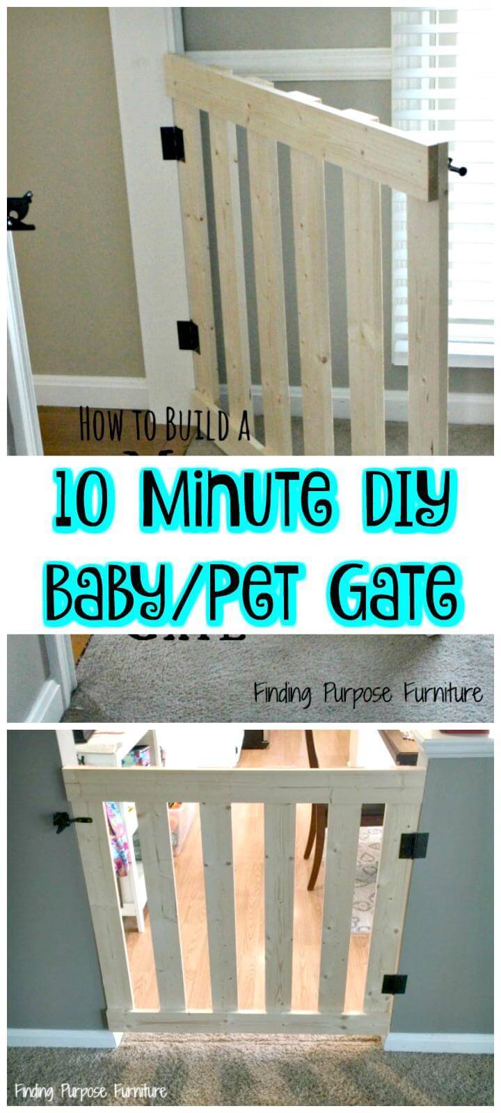 puerta para mascotas de bebé de bricolaje súper fácil de 10 minutos