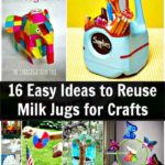 16 ideas fáciles para reutilizar jarras de leche para manualidades