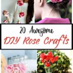 20 impresionantes manualidades de rosas de bricolaje