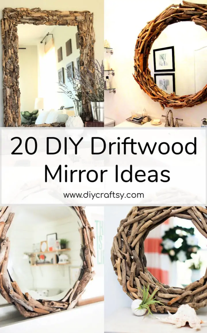 20 mejores ideas de espejo de madera flotante de bricolaje