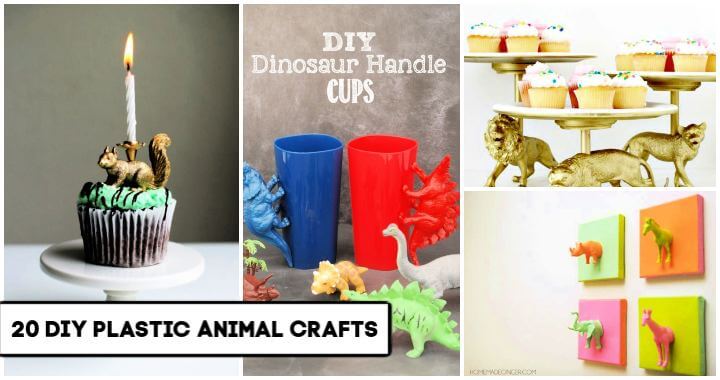20 manualidades de animales de plástico DIY para decoración del hogar