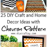 25 ideas de decoración del hogar y manualidades de bricolaje con patrón de chevrón