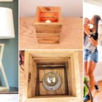 25 ideas fáciles de lámparas de madera para bricolaje