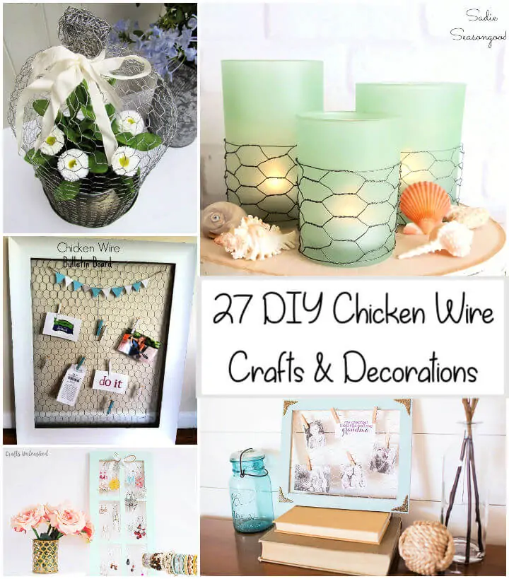 27 artesanías y decoraciones únicas de alambre de pollo para hacer tú mismo