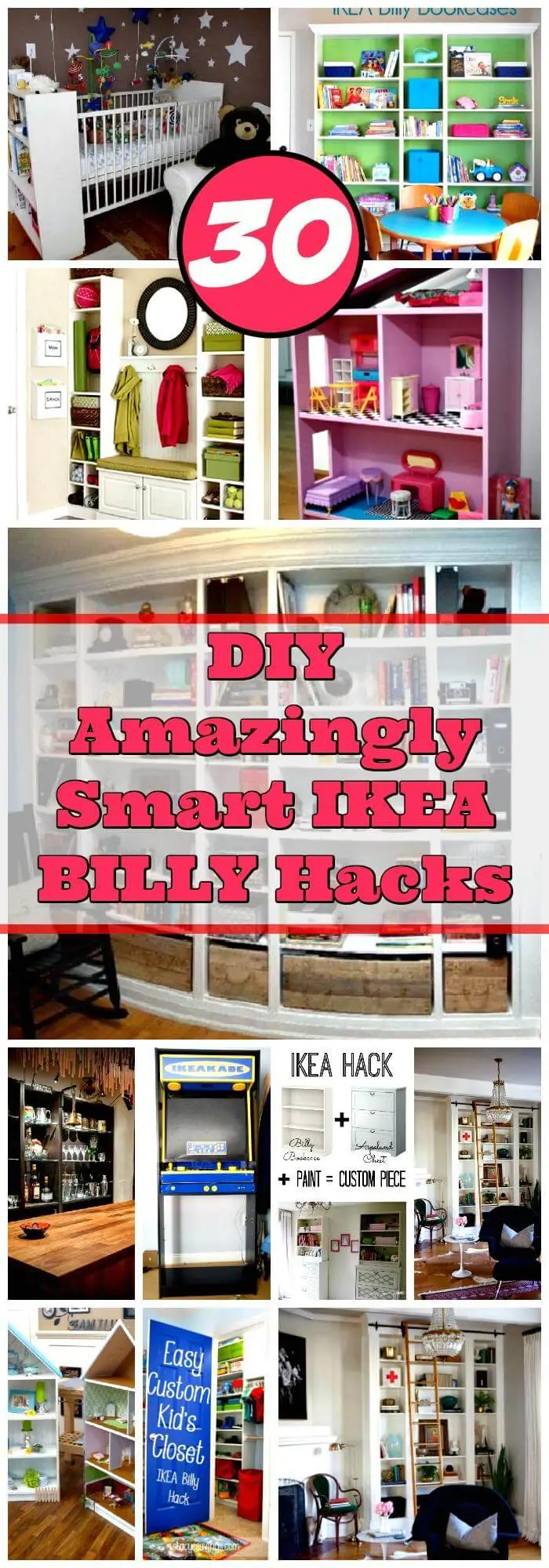 30 trucos DIY increíblemente inteligentes de IKEA BILLY