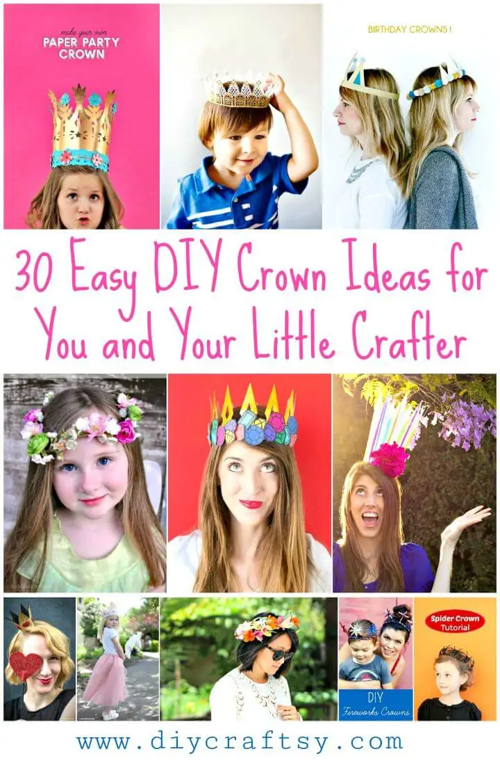 30 ideas fáciles de bricolaje para coronas para ti y tu pequeño artesano