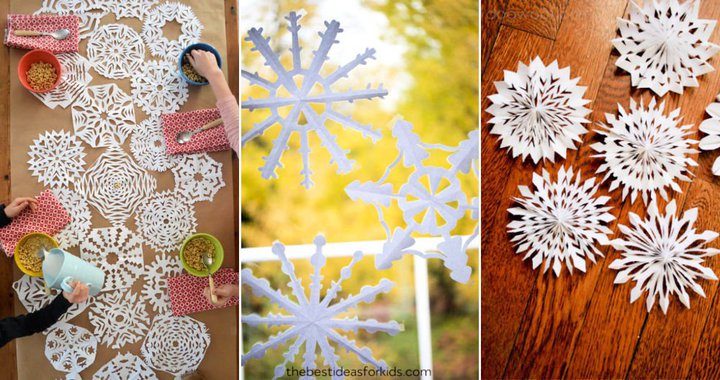 30 patrones de copos de nieve de papel de bricolaje únicos y simples