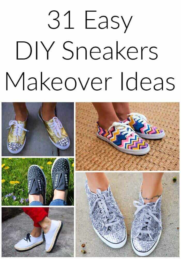 31 Easy DIY Sneakers Makeover Ideas - DIY Fashion, diy shoes paint, diy galaxy shoes, diy glitter shoes, diy boots makeover