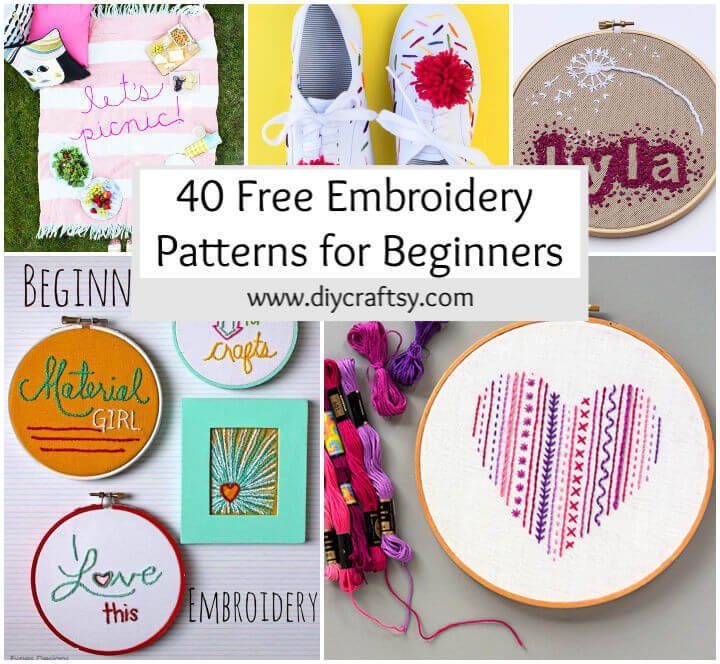 40 patrones de bordado gratis