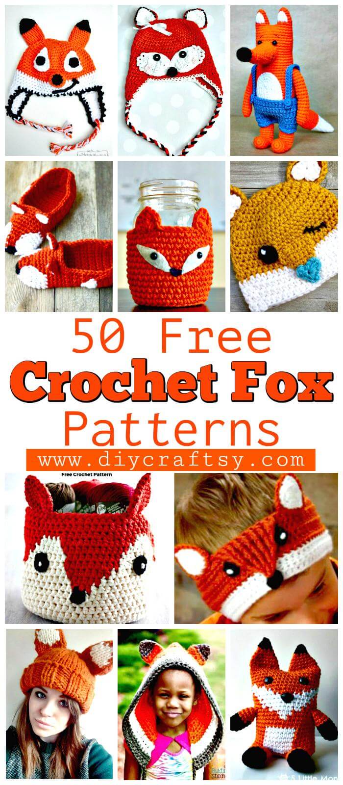 50-Free-Crochet-Fox-Patterns-Crochet-Fox-Hat-Patterns