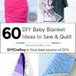 60 ideas fáciles de hacer mantas de bebé para coser y acolchar