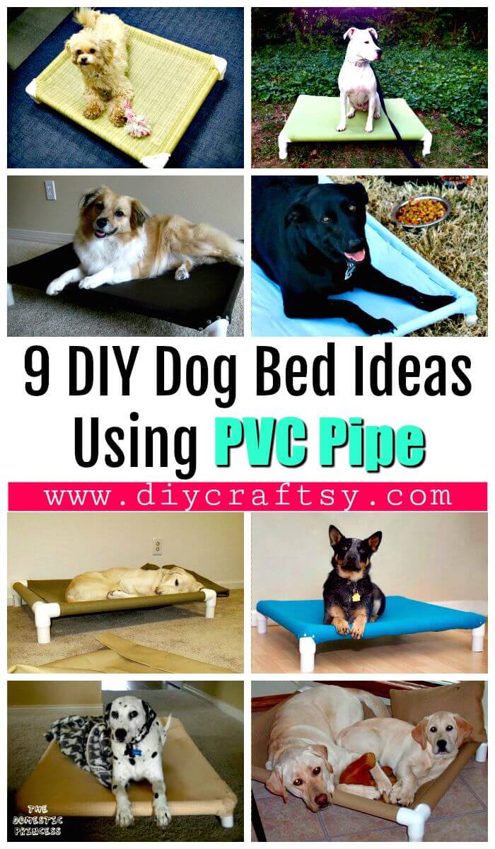 9 ideas de bricolaje para camas para perros con tubería de PVC