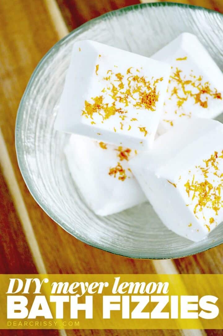Cómo hacer la receta de bricolaje Meyer Lemon Bath Fizzies