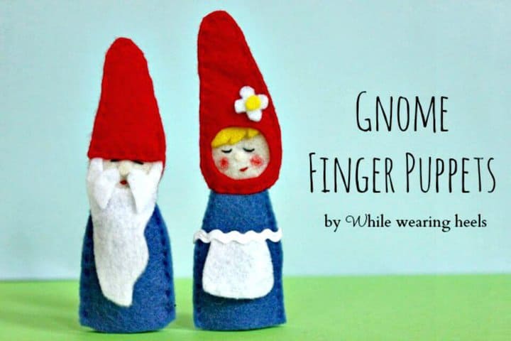 Marionetas de dedo de gnomo de bricolaje