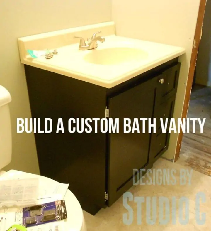 Construye un tocador de baño personalizado