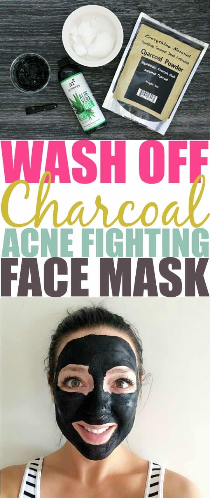 Receta de mascarilla facial de carbón