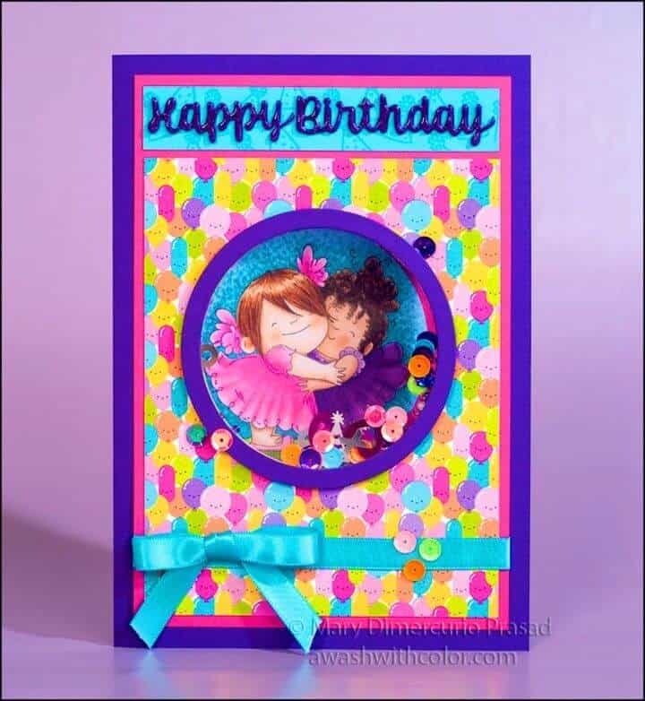 Colorido DIY Feliz cumpleaños, Cómo hacer una tarjeta de cumpleaños