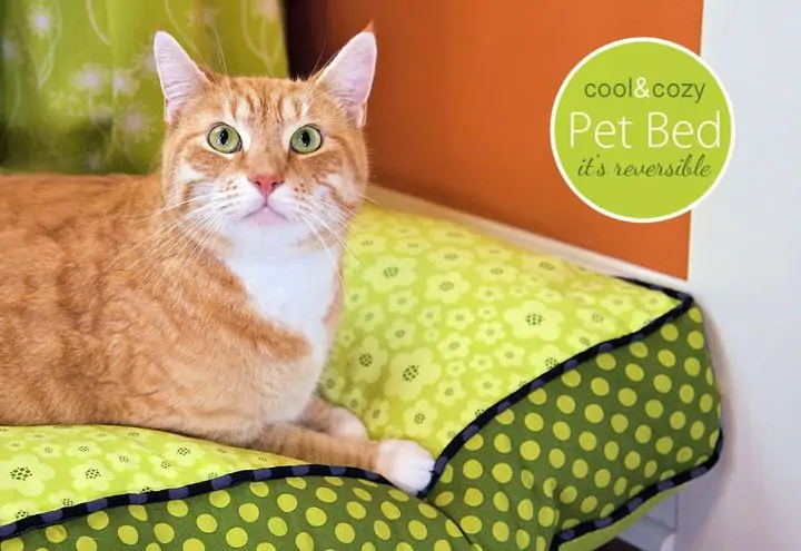 Patrón de cama para mascotas fresco y acogedor