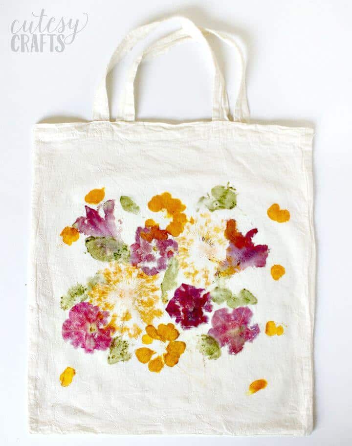 Create A Pounded Flower Tote - Mother’s Day Gift - DIY 