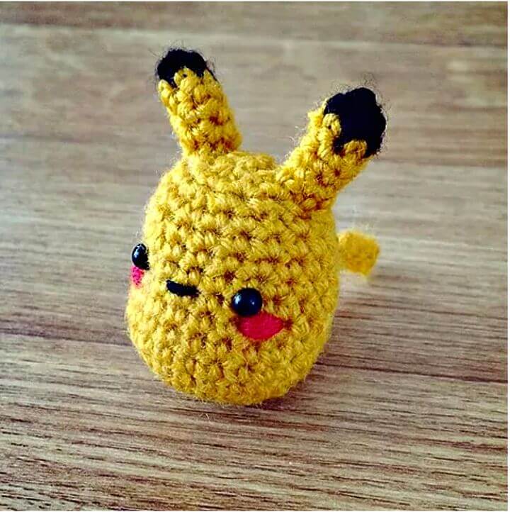Patrón de Pikachu amigurumi de ganchillo súper lindo