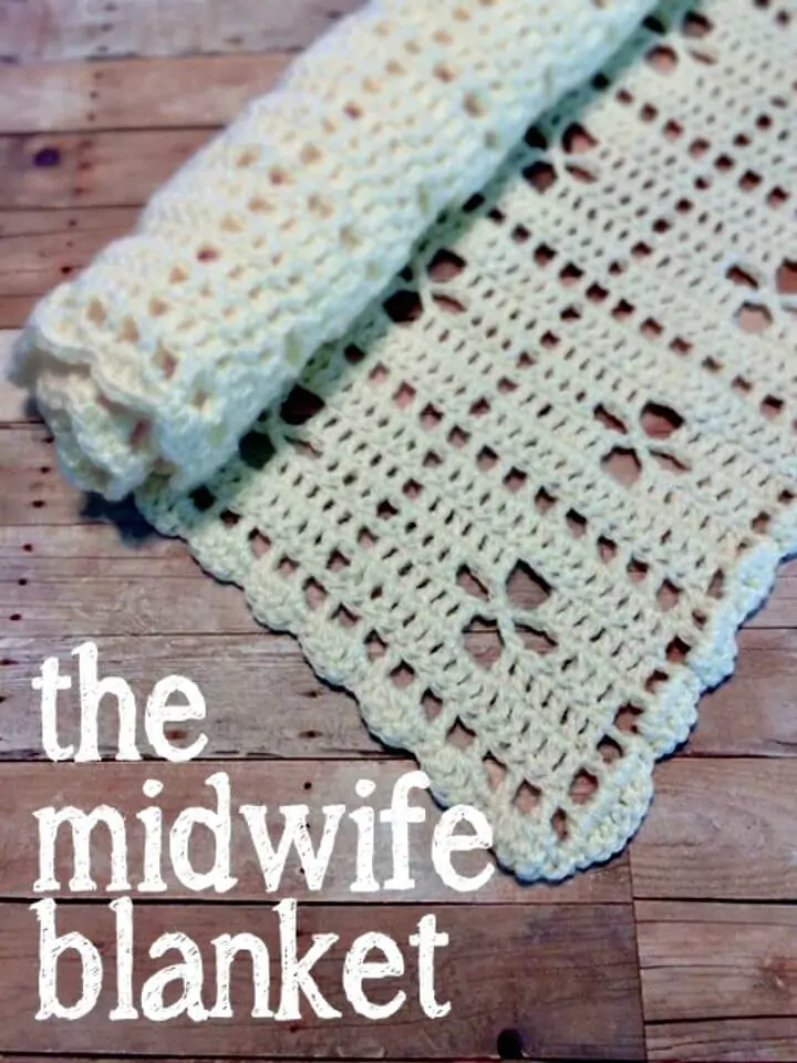 Patrón de manta fácil de crochet gratis The Midwife