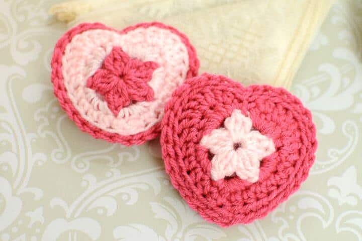 Crochet Heart Sachet - Free Pattern