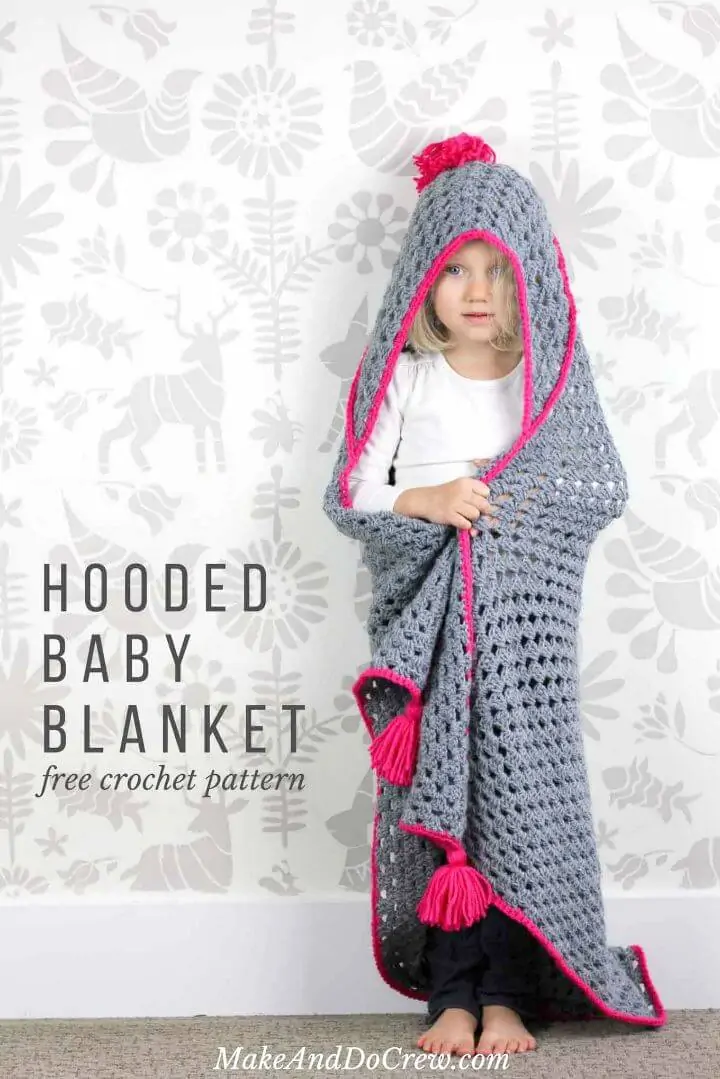 Manta de bebé con capucha Easy Crochet - Patrón de caridad gratuito
