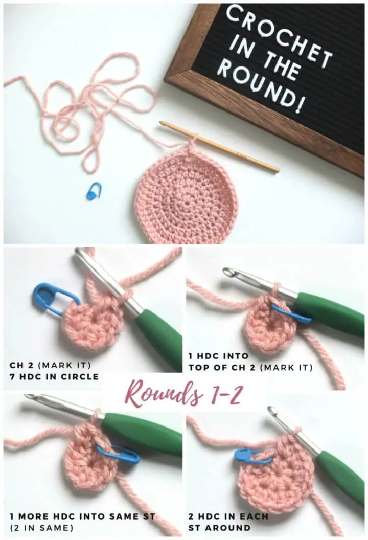 Crochet In The Round - Un tutorial de imágenes paso a paso