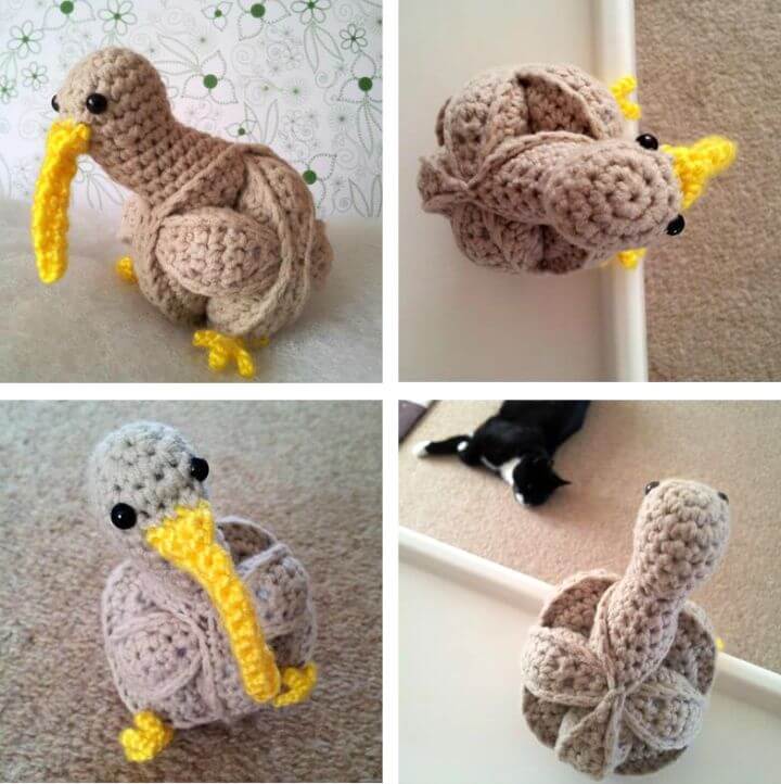 Cómo crochet Kiwi Puzzle - Patrón de pájaro gratuito