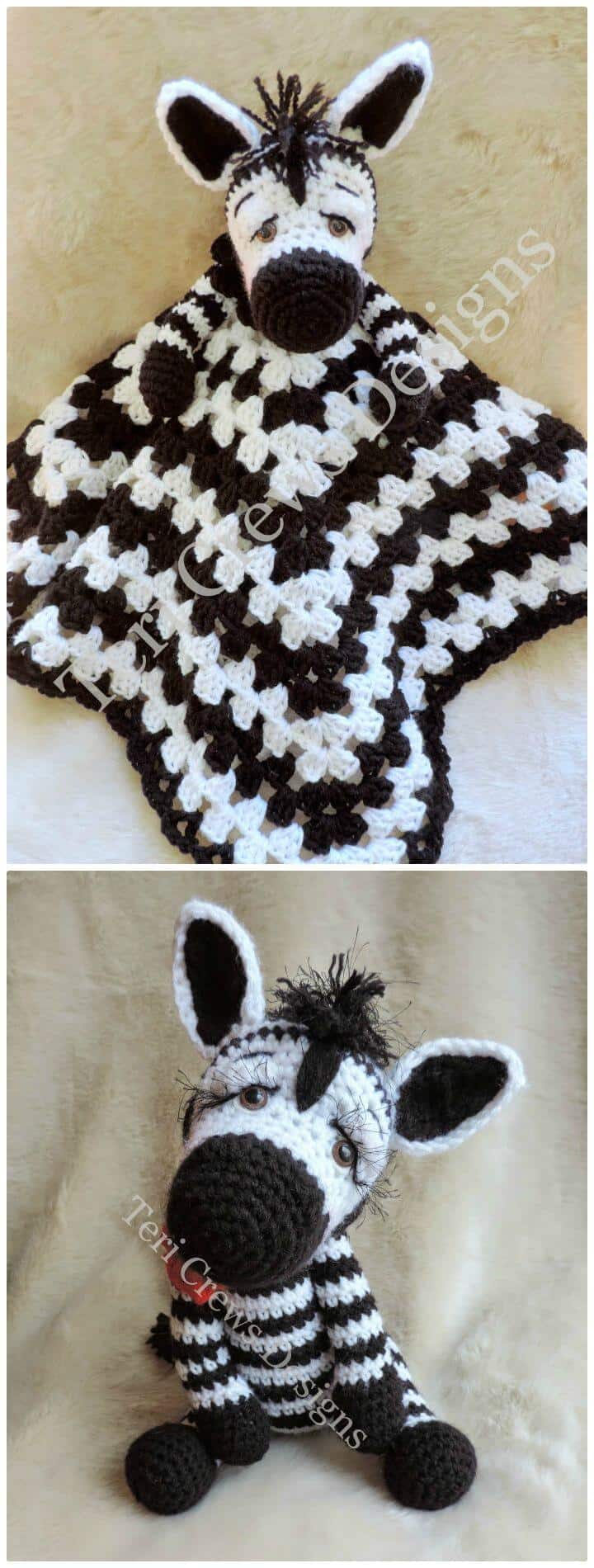 Crochet New Simply Cute Zebra - Patrón gratuito