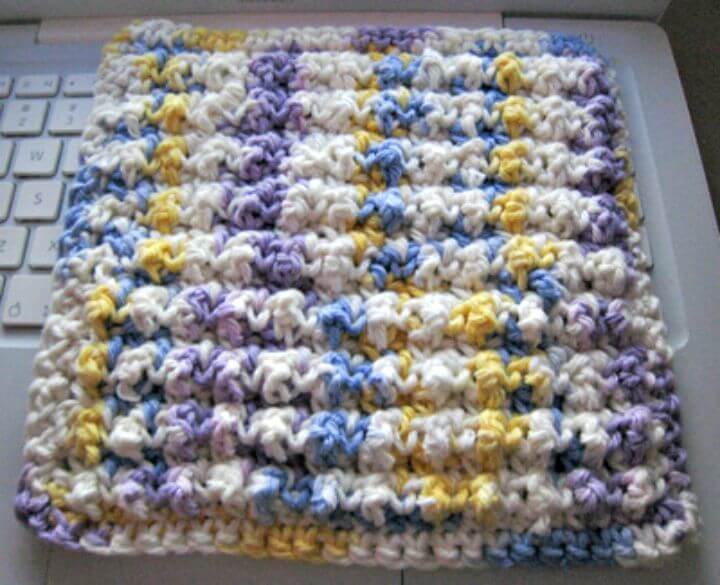 Trapo de cocina Nubby Easy Crochet - Patrón gratuito