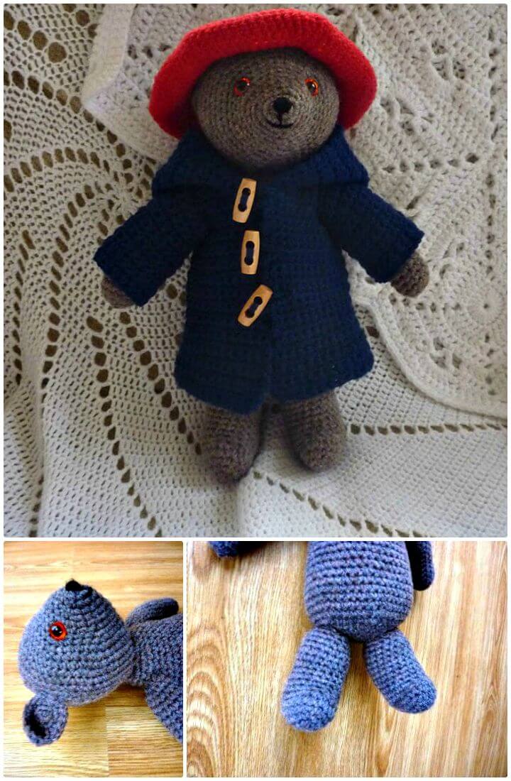 Cómo tejer el oso de peluche Paddington en crochet - Patrón gratuito