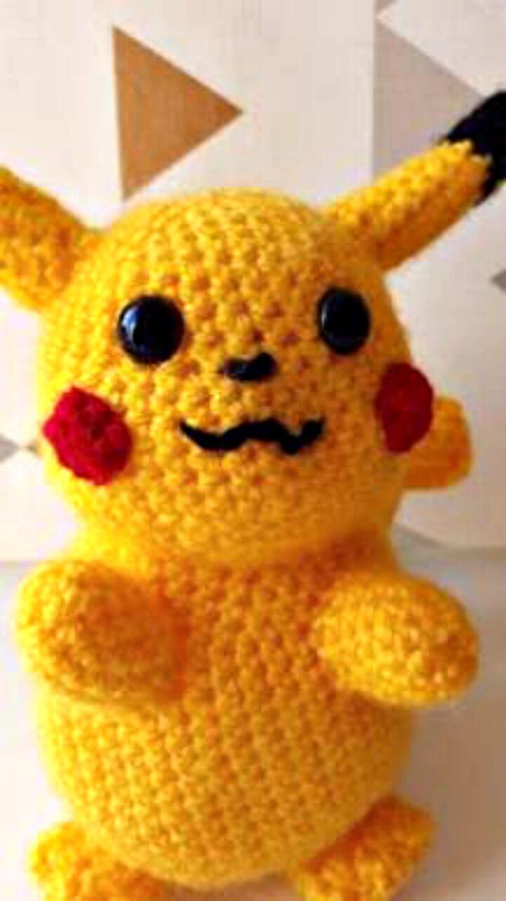 Patrón amigurumi de Pikachu de ganchillo gratis