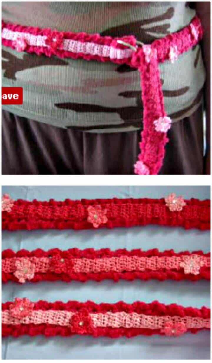 Cinturón Easy Crochet Pink - Patrón libre