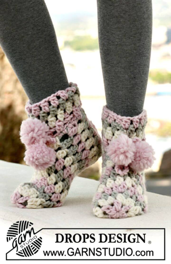 Zapatillas de crochet gratis en esquimal