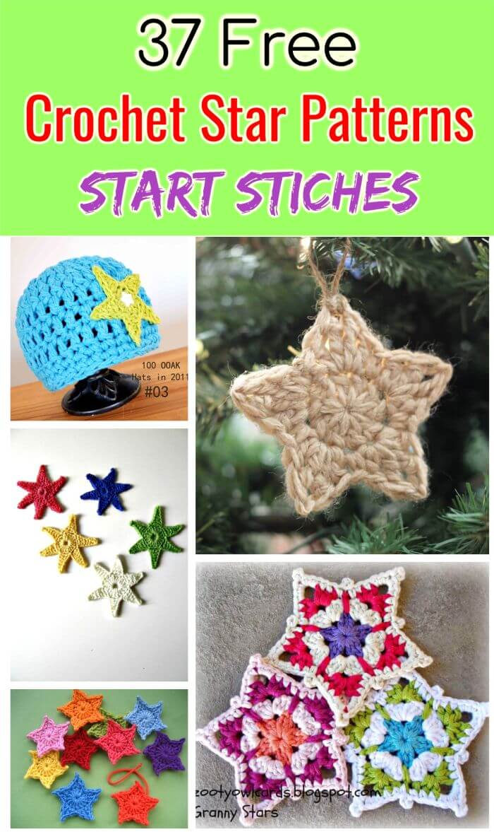 Crochet-Star-Patterns-37-Free-Crochet-Start-Stitch-Free-Crochet-Patterns-Crochet-Stitches-DIY-Crafts-1