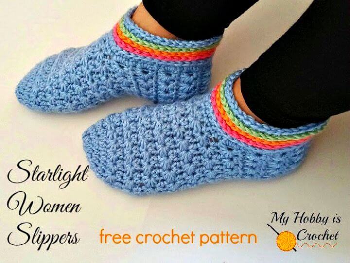 Pantuflas de mujer Easy Crochet Starlight