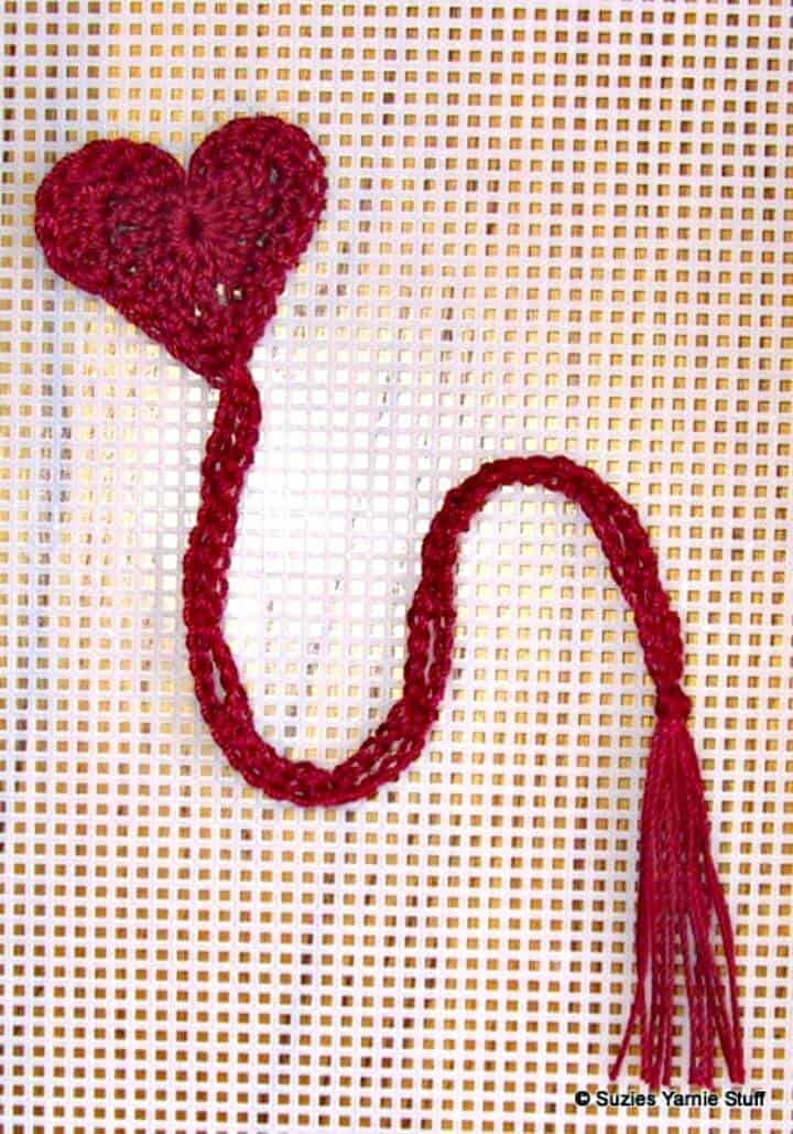 Crochet Suzies Stuff Bookmark- Free Valentine Pattern