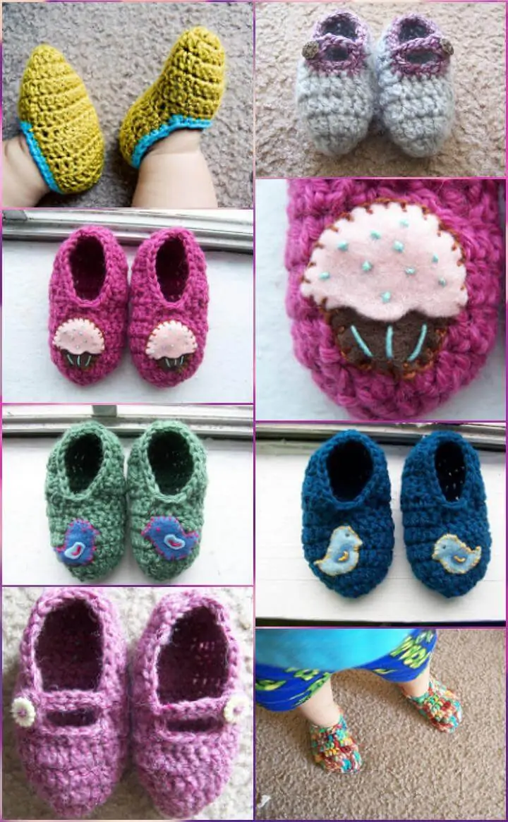 zapatillas de crochet fáciles para niños pequeños patrón gratuito