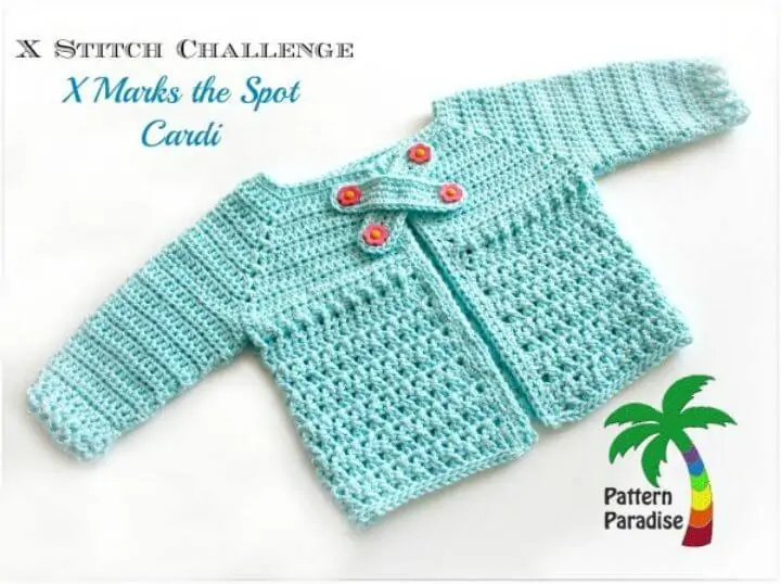 Free Crochet X Stitch Challenge - X Marks The Spot Cardi