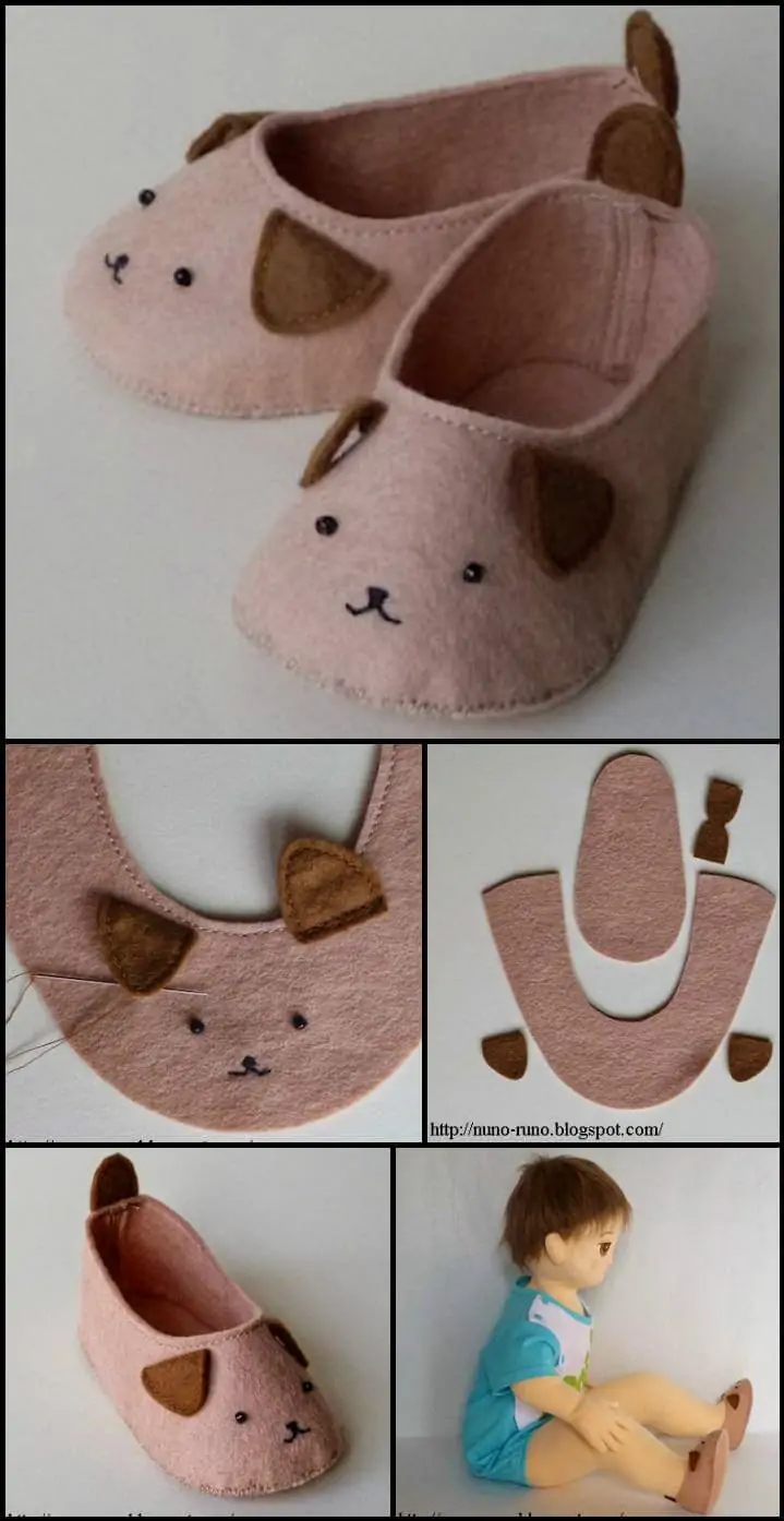 zapatos de bebé inspirados en animales fáciles