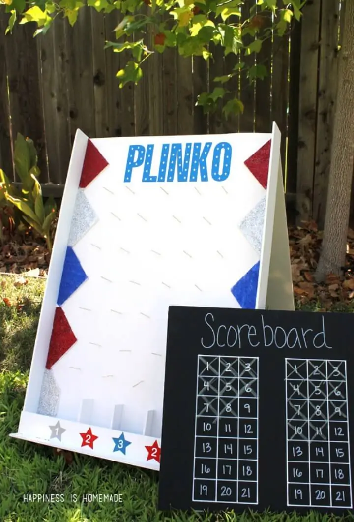 Tutorial del juego de fiesta DIY Backyard Plinko