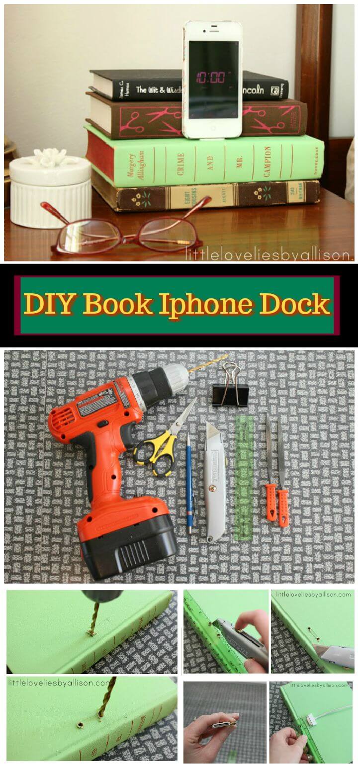 Tutorial de DIY Book Iphone Dock