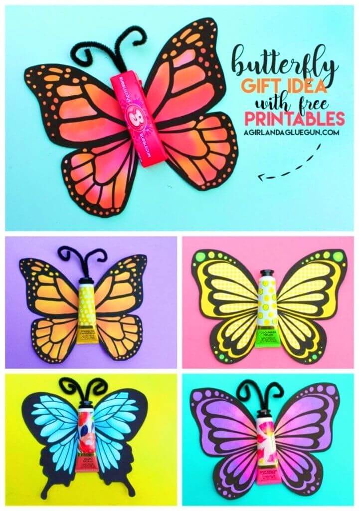 Tarjeta de cumpleaños de mariposa DIY, tarjetas de cumpleaños caseras para niños