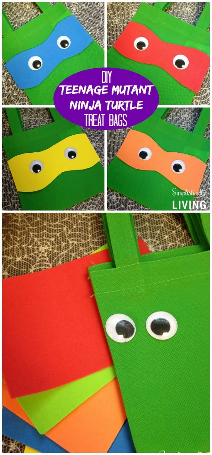 Bolsas de golosinas de tortugas ninja mutantes adolescentes DIY Dollar Store