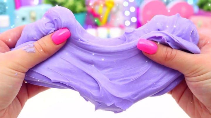 ¡BRICOLAJE FLUFFY Purple Violet SLIME!  Cómo hacer fácilmente el MEJOR slime