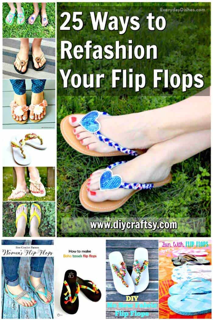 DIY-Flip-Flops-25-Ways-to-Refashion-Your-Flip-Flops-DIY-Projects-DIY-Crafts-DIY-Fashion-Ideas-Easy-Craft-Ideas