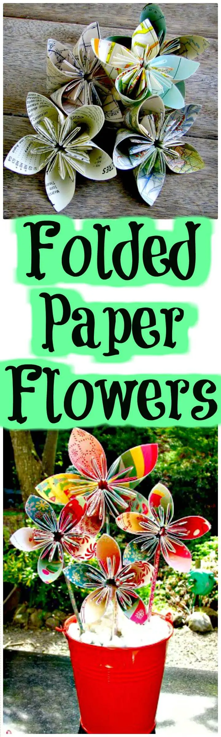 Flores de papel hechas a mano fáciles de bricolaje