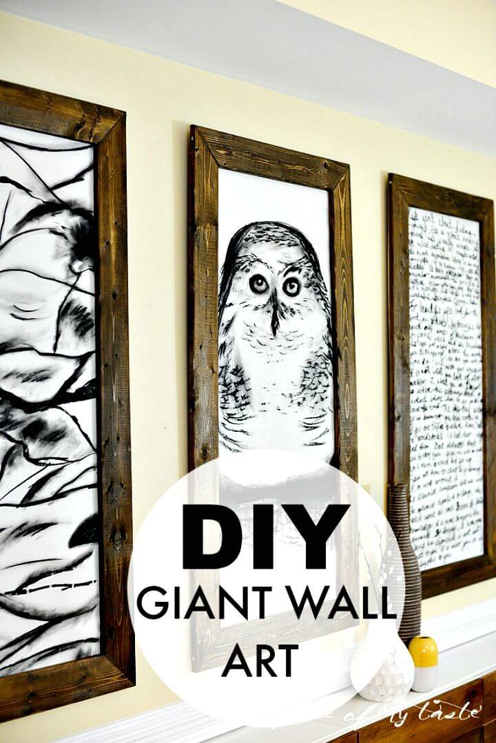Fácil tutorial de arte de pared gigante de bricolaje